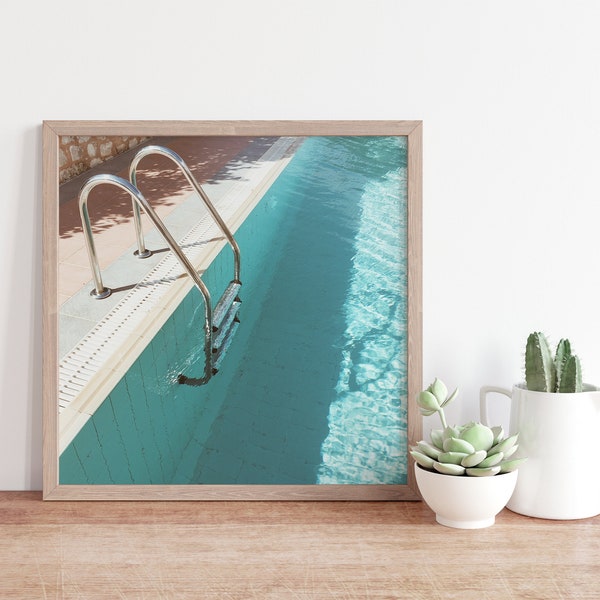 Swimming Pool Art Etsy
