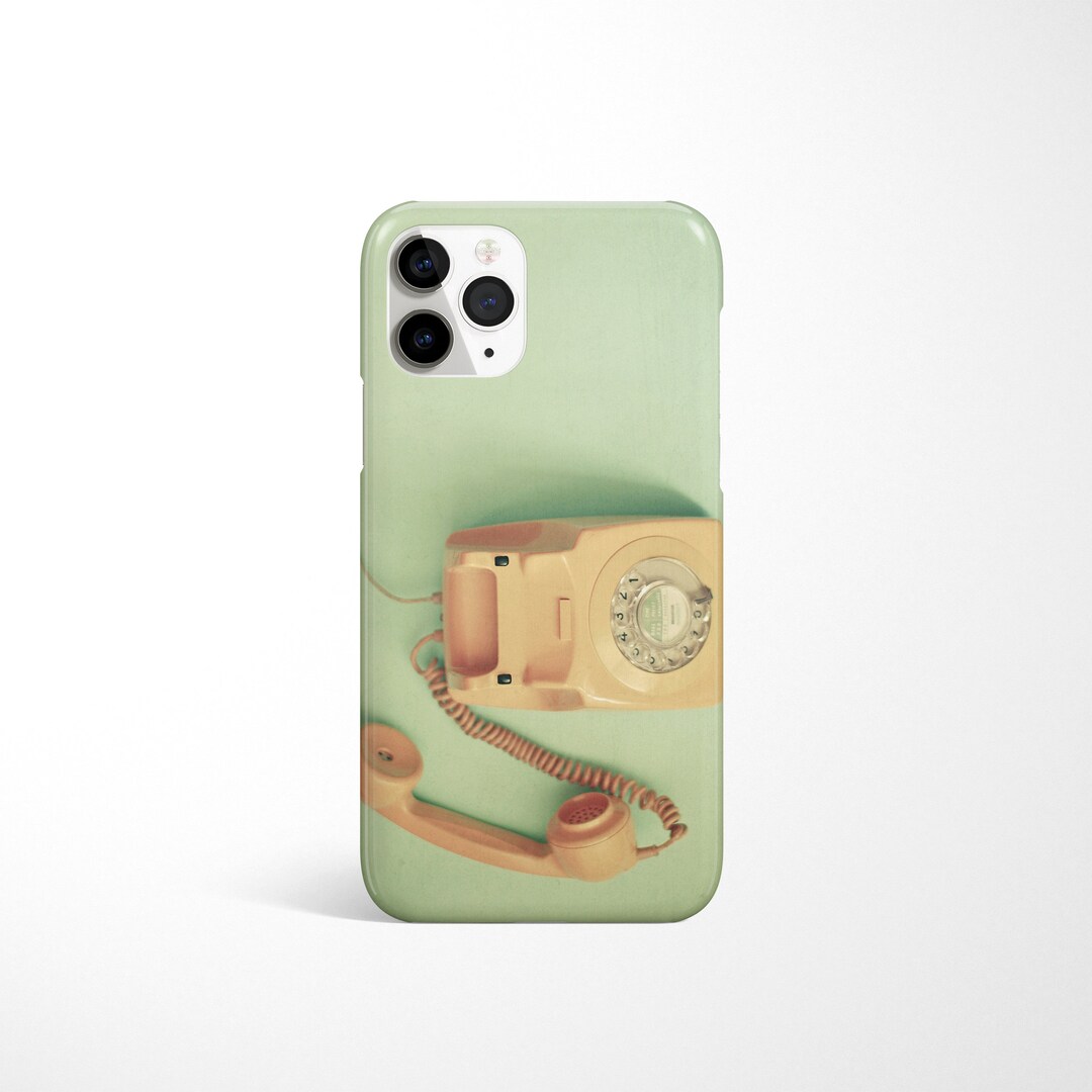Retro iPhone 16 Case, Green Phone Cover off the Hook Etsy UK
