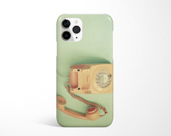 Retro iPhone 14 Case, Green Phone Cover - Off the Hook