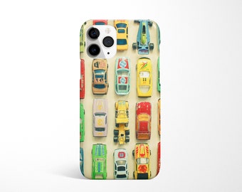 Car iPhone 14 Case, Retro Phone Cover - Car Park