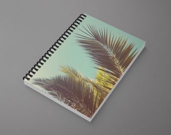 Palm Tree Spiral Notebook - Autumn Palms