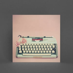 Schreibmaschine Grußkarte, Romantische Karte für Verfasser - Love Letter