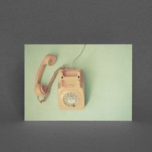 Telefon Grußkarte, Retro Karte - Off the Hook