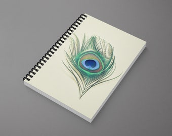 Peacock Spiral Notebook - Peacock Eye