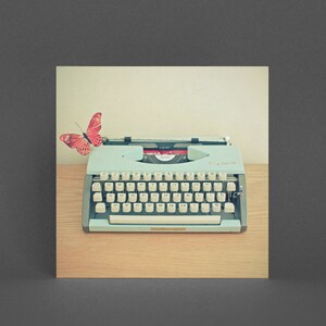Karte für Writer, Schreibmaschine Grußkarte - Life is But a Dream