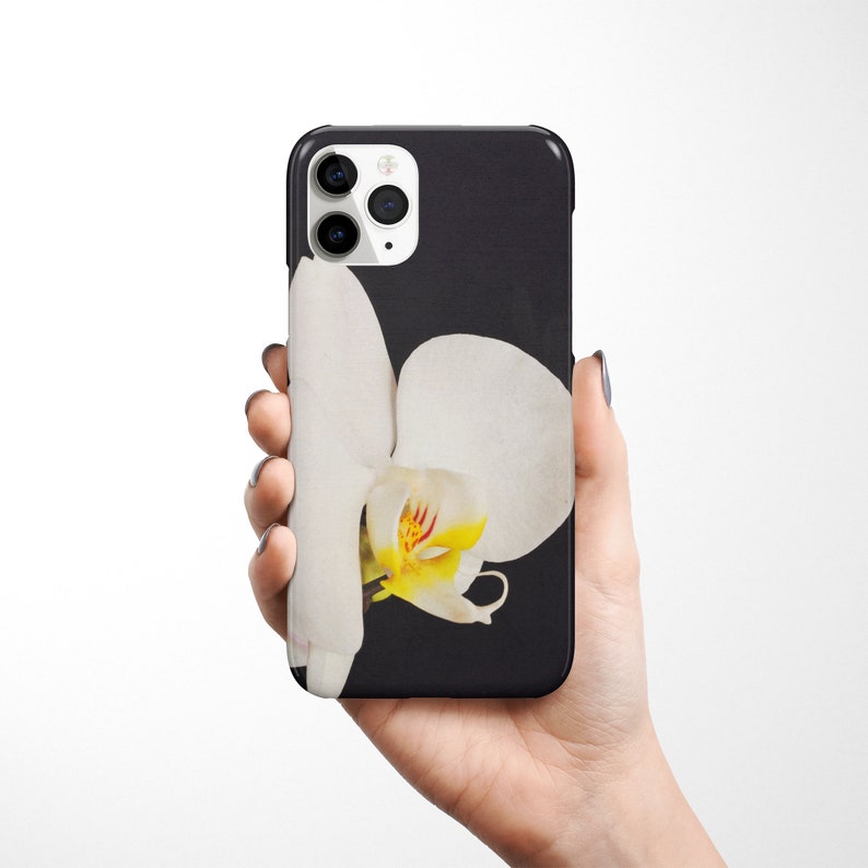 Orchid iPhone 16 Case, Flower Phone Cover Black and White Orchid Etsy UK