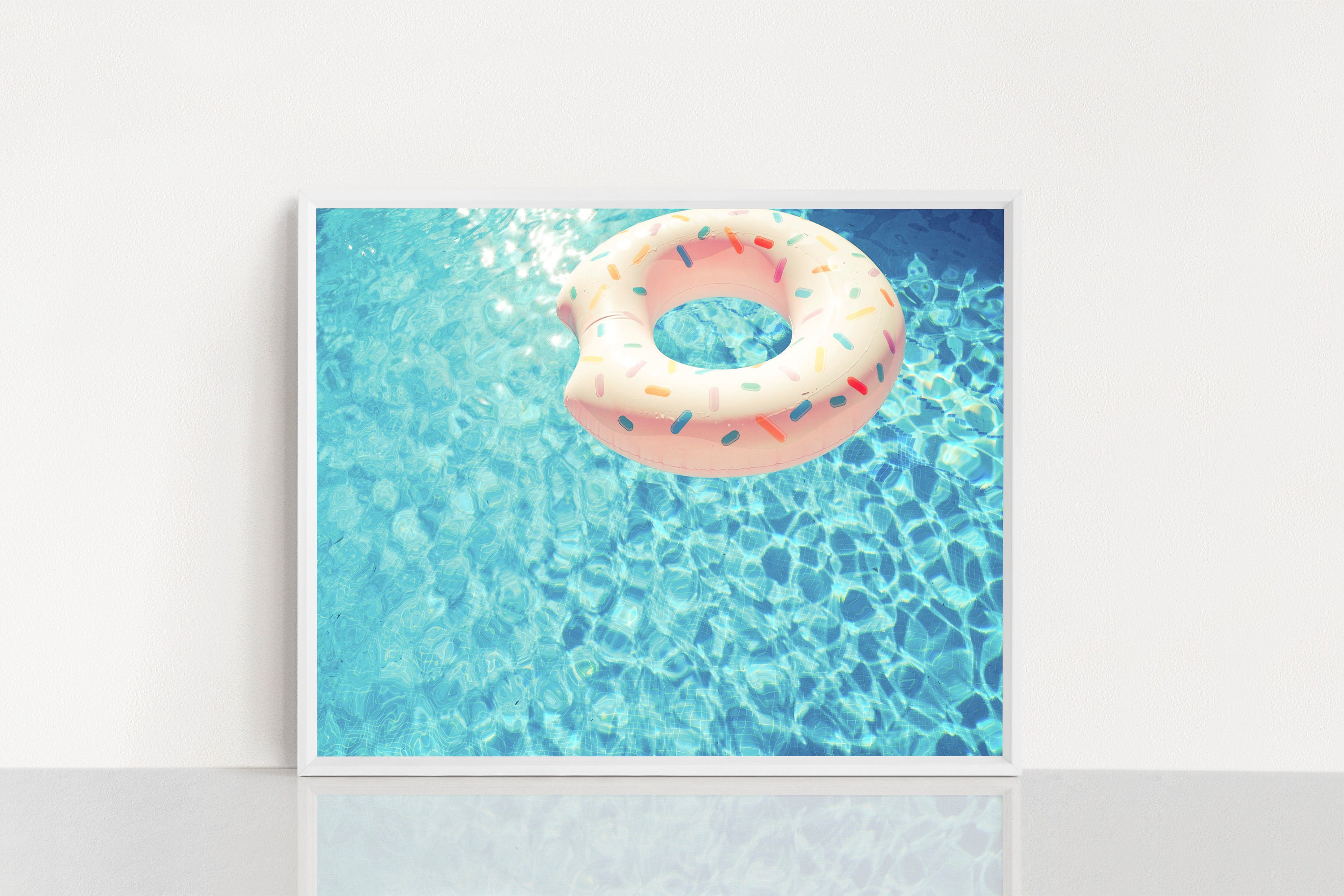 Swimming Pool Summer Decor Blue Wall Art Swimming Pool VII Etsy