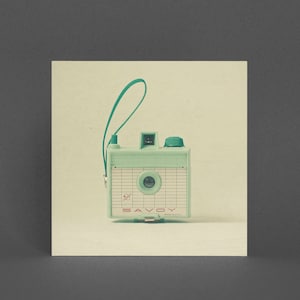 Kamera Grußkarte, Karte für Fotografen - Mint