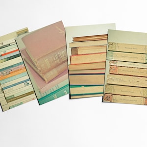 Cadeaux pour enseignants, oeuvres d'art de livre, jeu de cartes postales - Livres livresques