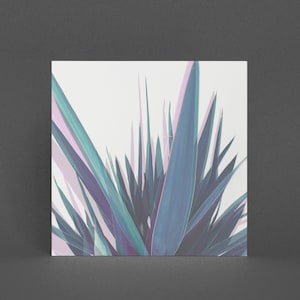 Pflanzen-Grußkarte - Holographic Leaves