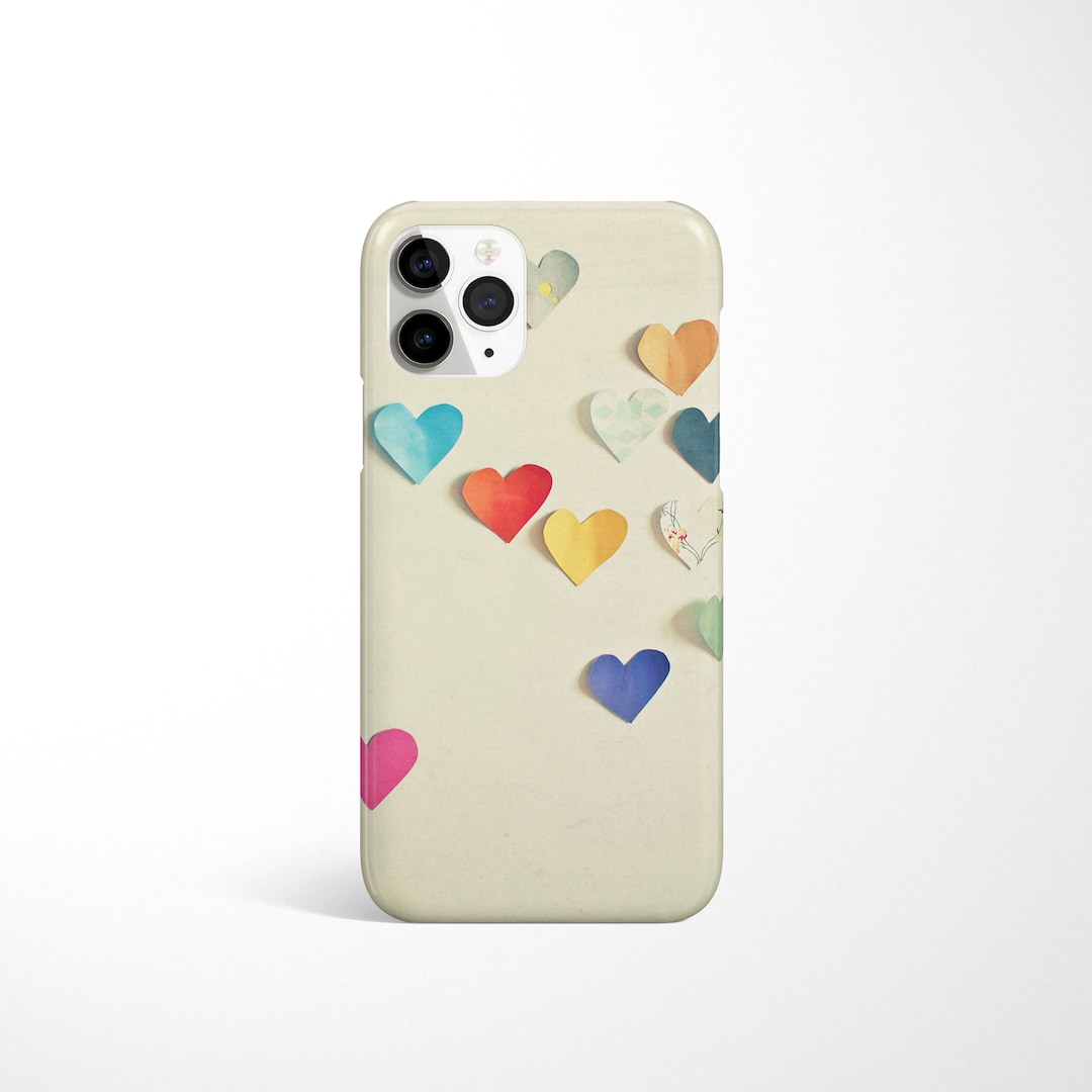 Heart iPhone Case, iPhone 16 Cover Paper Hearts Etsy UK