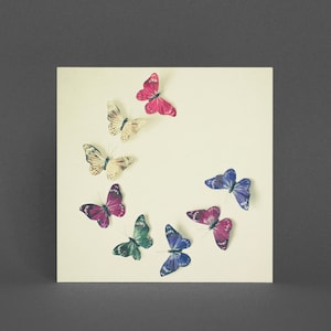 Tarjeta de felicitación de mariposa - Danza de la mariposa