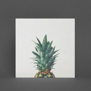 Carte de fruits d’ananas, carte de vœux tropicale - Pineapple Top