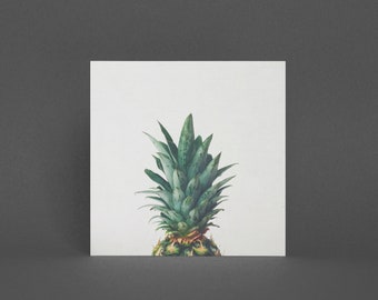 Pineapple Fruit Card, Tropical Greeting Card - Pineapple Top
