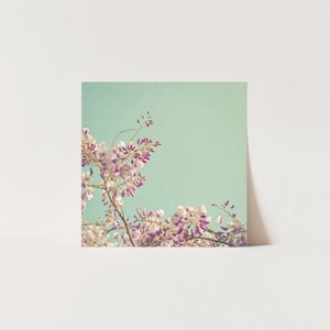 Floral Greeting Card, Pastel Card Wisteria image 2