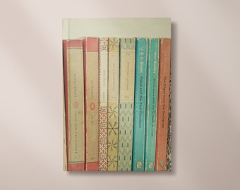 Hardback Notebook for Book Lover, Reading Gifts 5x7/A5/A4 - Falling