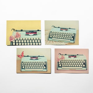 Geschenke für Schriftsteller, Retro Postkarten - Schreibmaschine