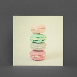 Macaron Karte - Vier Macarons