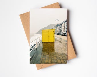 Aberystwyth Wales Greetings Card - Yellow Hut