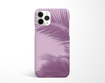 Tropical iPhone 16 Case, Pink Phone Cover - Pink Palms
