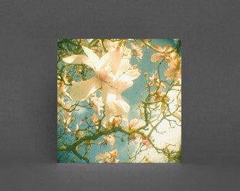 Dark Floral Greeting Card - Magnolia