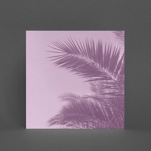 Retro Pink Palmen Karte - Rose Palms