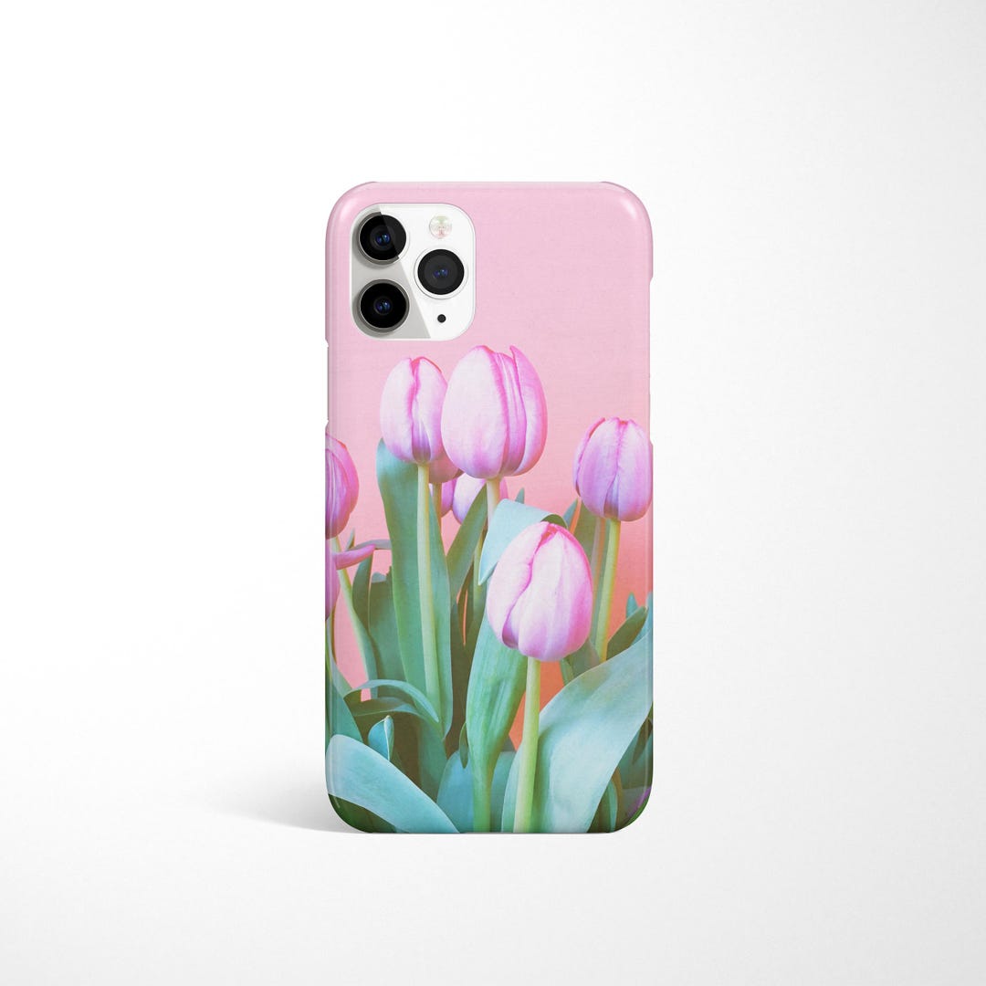 Buy Pink Tulips Phone Case: Floral Spring Cover Online in India
