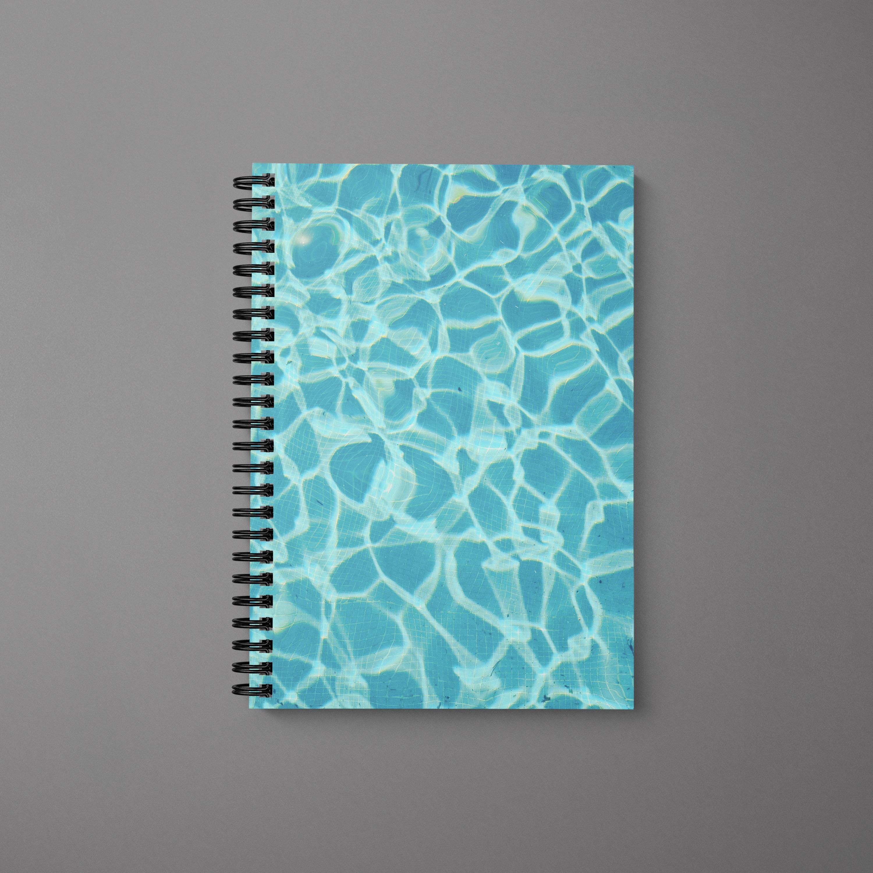 Pool Side Notes.notebook Swimming Pool Spiral Notebook - Dancing Light - Etsy
