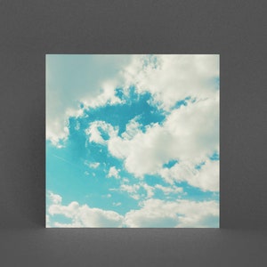 Wolkenwenskaart - blauwgroen