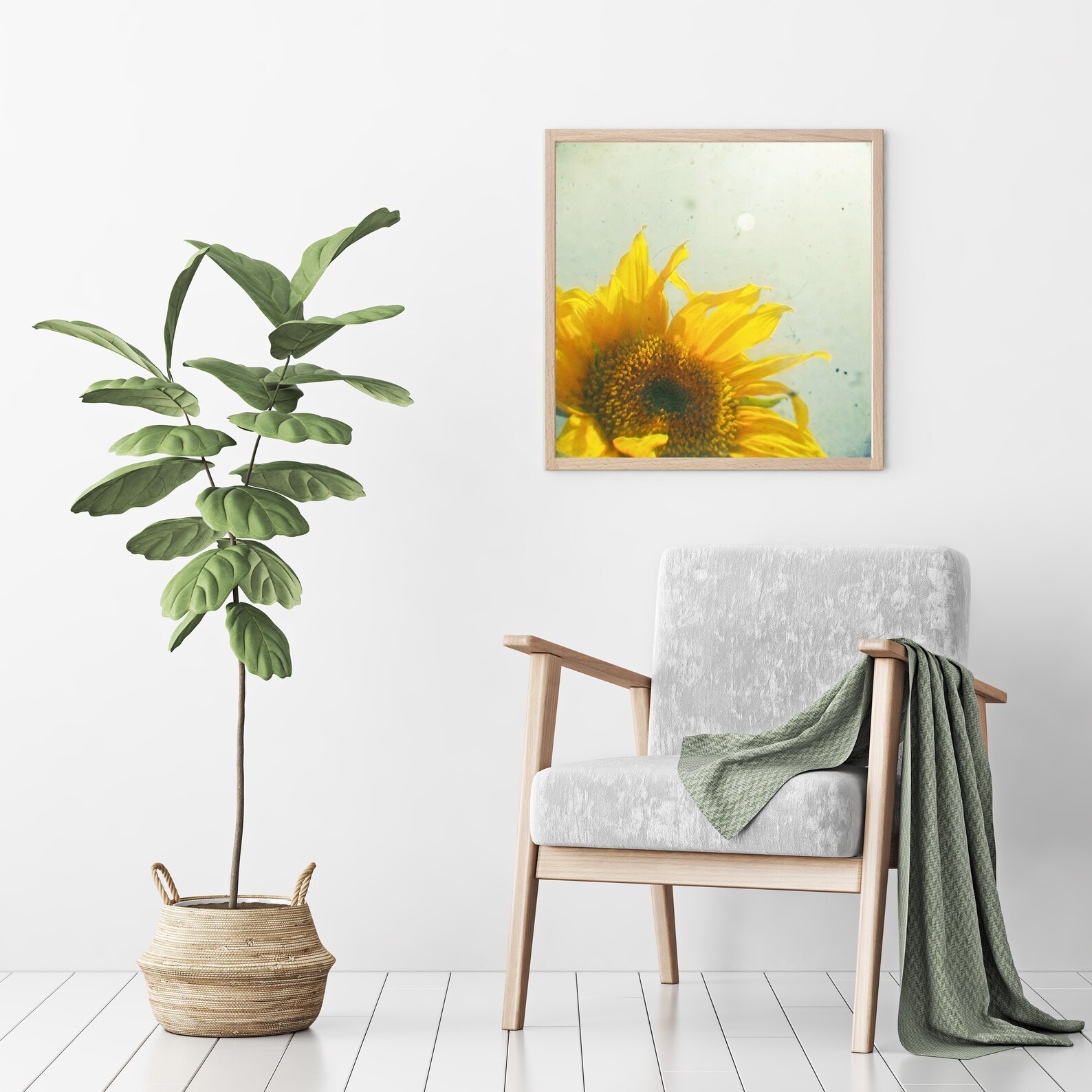 Bathroom Decor Rustic Sunflower Print Floral Wall Art Etsy