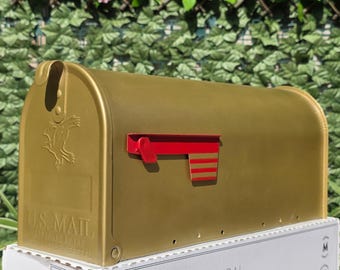 Gold Painted Mailbox - UV and Rust Resistant