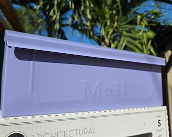 Buzón de pared color lila para decoración de entrada de casas adosadas, regalo de inauguración, buzón para condominio, buzón para apartamento, buzón morado