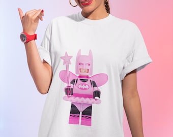 Pink Fairy Superhero T-Shirt | Comic Minifigure Shirt