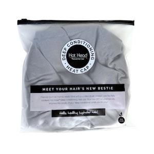 Reversible Deep Conditioning Heat Cap: Flaxseed Filled Thermal Hair Care