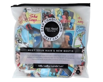 Comic Reversible Hot Head: Flaxseed Deep Conditioning Heat Cap