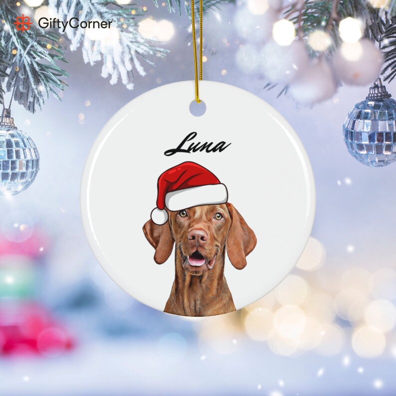 Personalized Pet Ornament, Drawing From Photo Custom Ornament