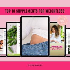Top 10 gids met supplementen voor vetverlies, pdf | Niet-bewerkbaar wellness-e-boek | Digitale download | Ondersteuning bij gewichtsverlies | Directe toegang | ALLEEN pdf
