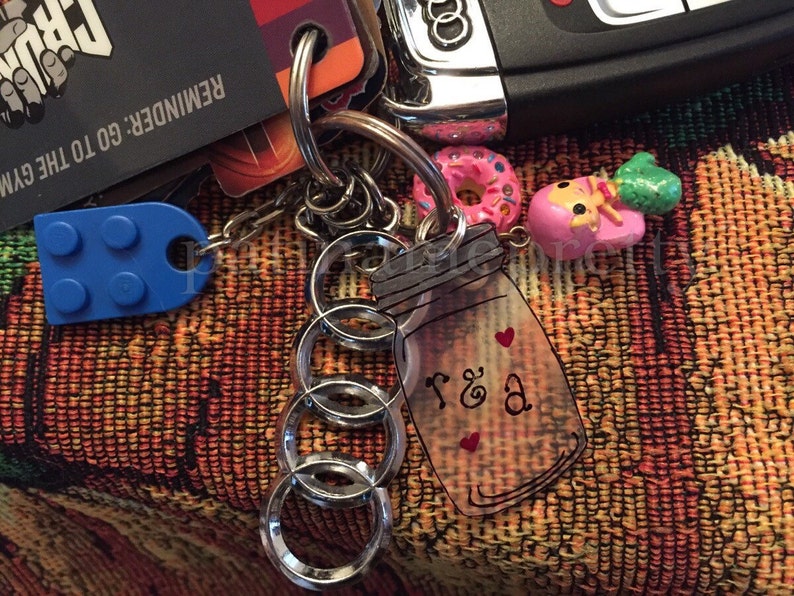 Custom Mason Jar Keychain Etsy