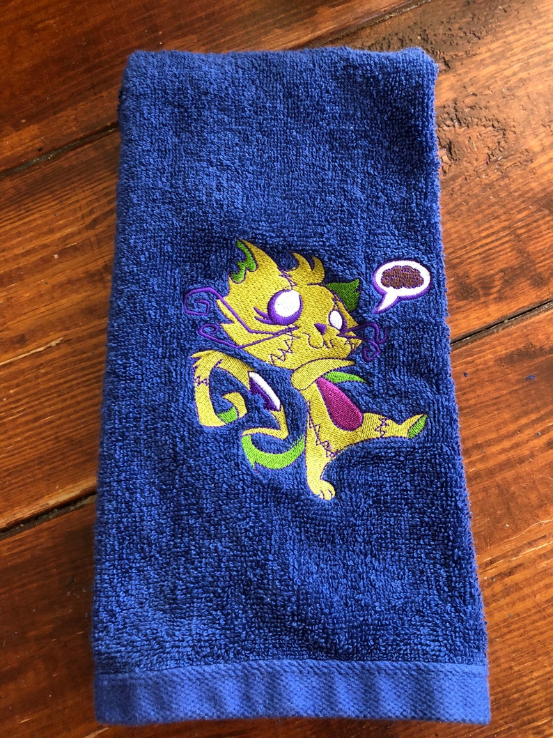 Hand towel Zombie Cat image 1