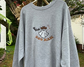 Glow in the dark “Boo Haw” Country Ghost sweatshirt