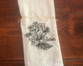 Hellebore -Flour Sack Towel