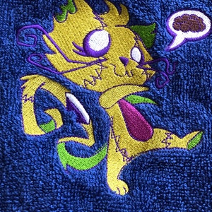 Hand towel Zombie Cat image 3