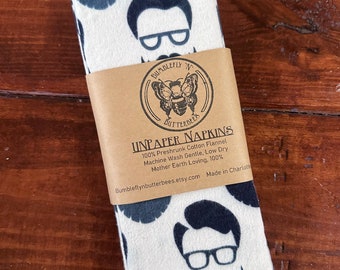 UNPaper Napkins - Mustaches, faces, hipster