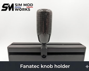 Fanatec Gear Knob Support for Sim Racing Chassis | SQ 1.5 Gear Knob Storage | 4040/4080 Aluminum Profile Mounting