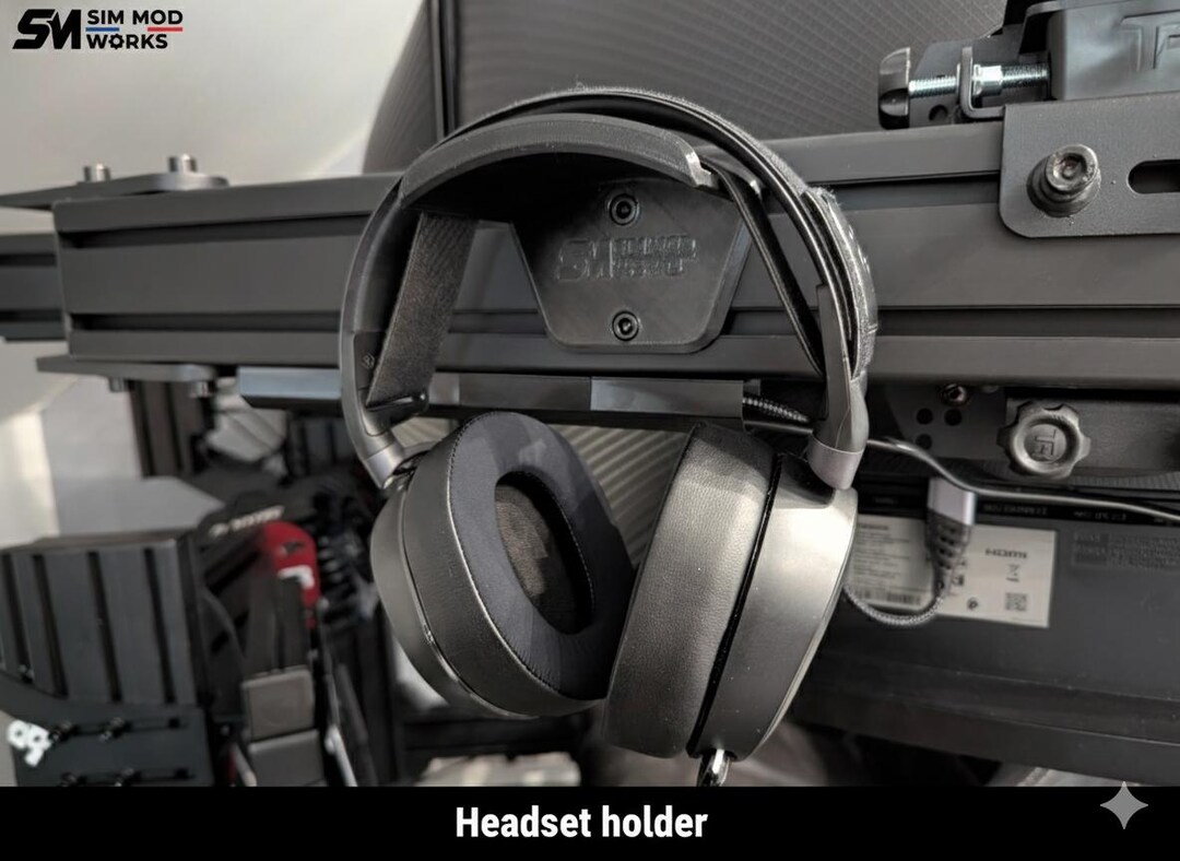 Universal Headphone/vr Headset Mount - Wall Mount OR Sim Racing Rig ...