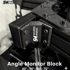 Winkelmonitorblöcke für Triple-Screen-Sim-Racing – Bildschirmwinkelverriegelung – Montage mit 4080-Aluminiumprofil (2er-Set)