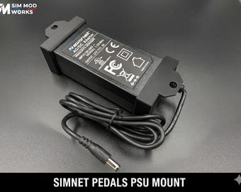 Power Supply Unit (PSU) bracket for SIMNET Haptic Pedalboard. 4040/4080 aluminum profile mounting.