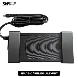 Nätaggregatsfäste för Simagic Alpha EVO Pro 18Nm på aluminiumprofil av typ 40, förvaring av Sim Racing Rig