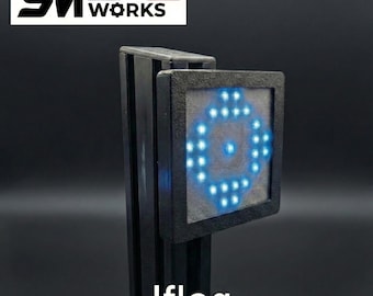 RGB I-Flag/SimFlag Indicator + Gear Position Display for Sim Racing (SimHub Compatible)