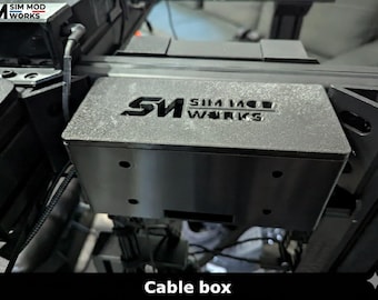 Cable Management Box and Organizer for Sim Racing Cockpit - 4040/4080 Aluminum Profile Mounting
